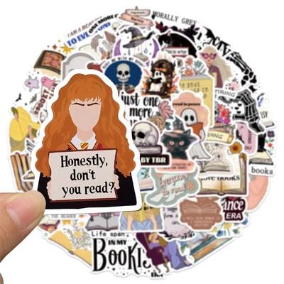 50PCS Kindle Romance Book Stickers Bookish Reading Literary Quote Book Stickers for Water Bottles Phone Case Laptops Gifts Decal