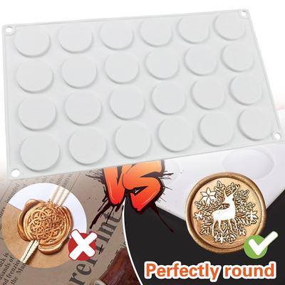 Moule en Silicone Enveloppes pour Moulage Epoxy Scrapbooking Tapis en Silicone 24 Cavités pour Cachet à Cire Cachetage à la Cire