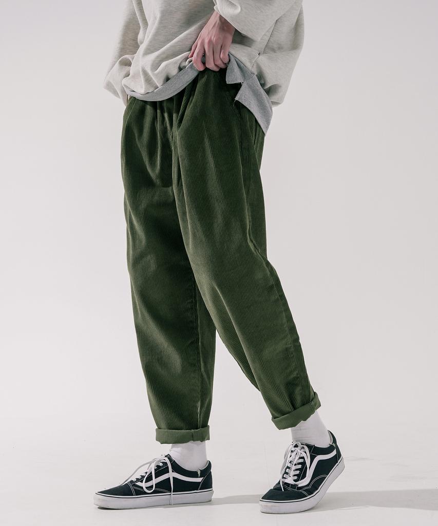 WV PROJECT Churros Corduroy Elastic Pants Khaki Cjlp7423