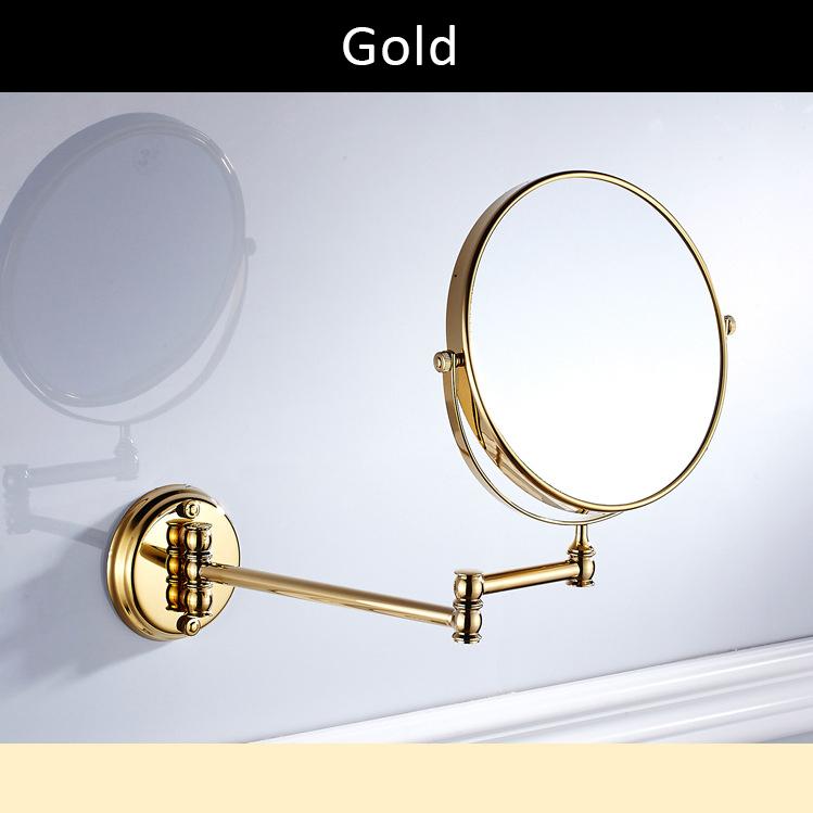 Bathroom Accessories Makeup Mirror Bath Mirror Antique Bronze Wall Mounted Magnifier Bathroom Mirrors Bathroom Hardware-80290
