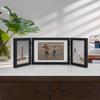 Klappbarer Schreibtisch Triptychon Fotorahmen: 2 6-Zoll & 1 7-Zoll Rahmen - Perfektes Muttertagsgeschenk