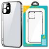 Joyroom New Beauty Series Ultra Cienkie Przezroczyste Etui Z Metaliczną Ramką Do iPhone 12 Pro Czarny (JR-BP743)