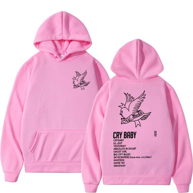 Rapper Lil Peep CryBaby Musikalbum Hoodies Herren Damen Mode Hip Hop Übergroßes Sweatshirt Herbst Winter Fleece Warm Pullover