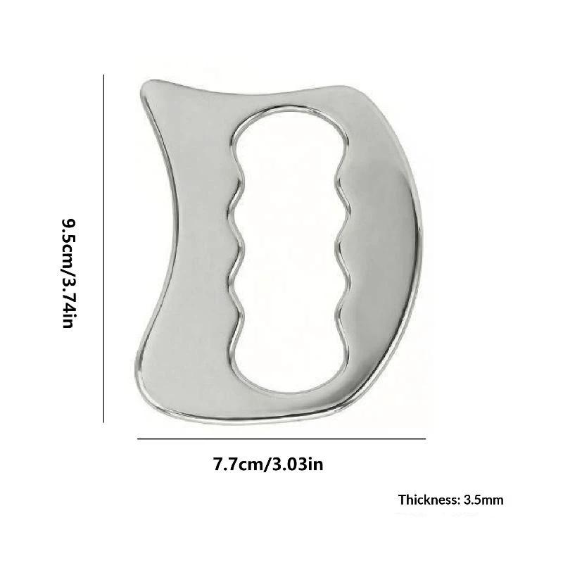 Stainless Steel Gua Sha Massage Tool Rust Resistant Scraping Massager for Deep Tissue Massage Post Exercise Recovery