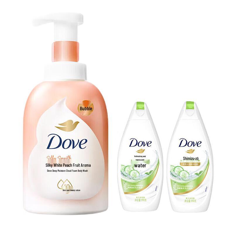 

Dove White Peach Foam Body Wash & Body Wash Set