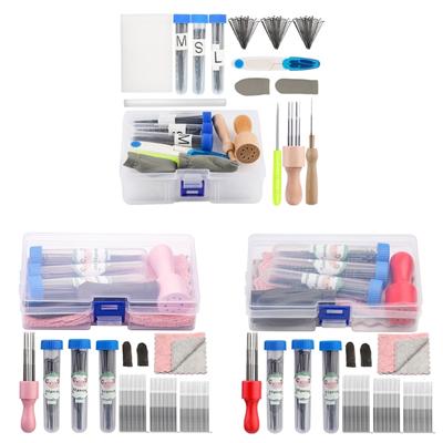 Needle Felting Supply for Beginner Professional, Wool Felting Tool with Wool Felting Needle, Wood Handle, Finger Cots