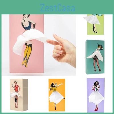Elegant Marilyn Monroe Skirt Girl Tissue Box Cartoon Decorative Paper Holder