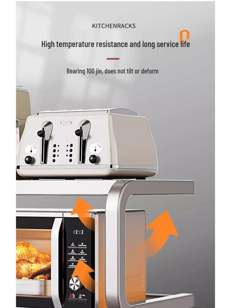 Multifunctional Microwave & Kitchen Storage Rack for Rice Cooker