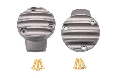 Motone MMU056 Bonneville T120 Throttle Body Cover Saxton/R/RS Bobber Aluminum Die Cast Rib Blast