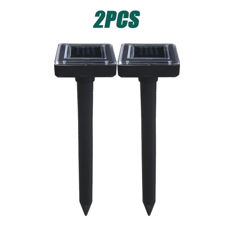 Solar Ultrasonic Electronic Mouse Repeller Snake Repeller Insect Repeller High Power Vibration Built Battery IP64 Sun Charging