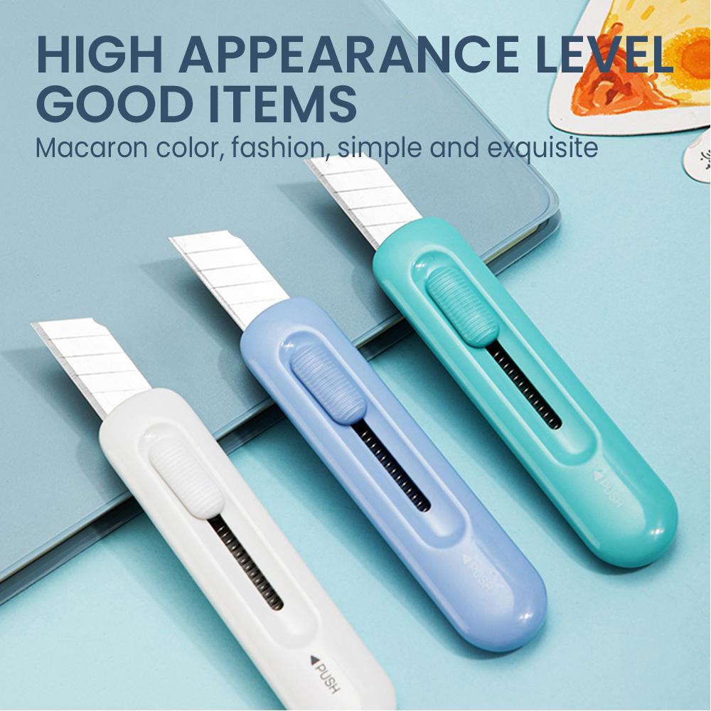 Mini Pocket Art Utility Knife Box Knife Paper Cutter Craft Wrapping Refillable Blade Stationery Unboxing Opener Stationery