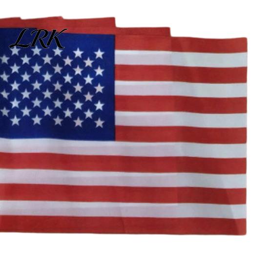 Outdoor Celebration Flags American Flag Stand Set, 5Pcs with Poles And Fan-Shaped Easy Install Kit Bases for Wall Balcony Shop Fronts Decor Patriotic