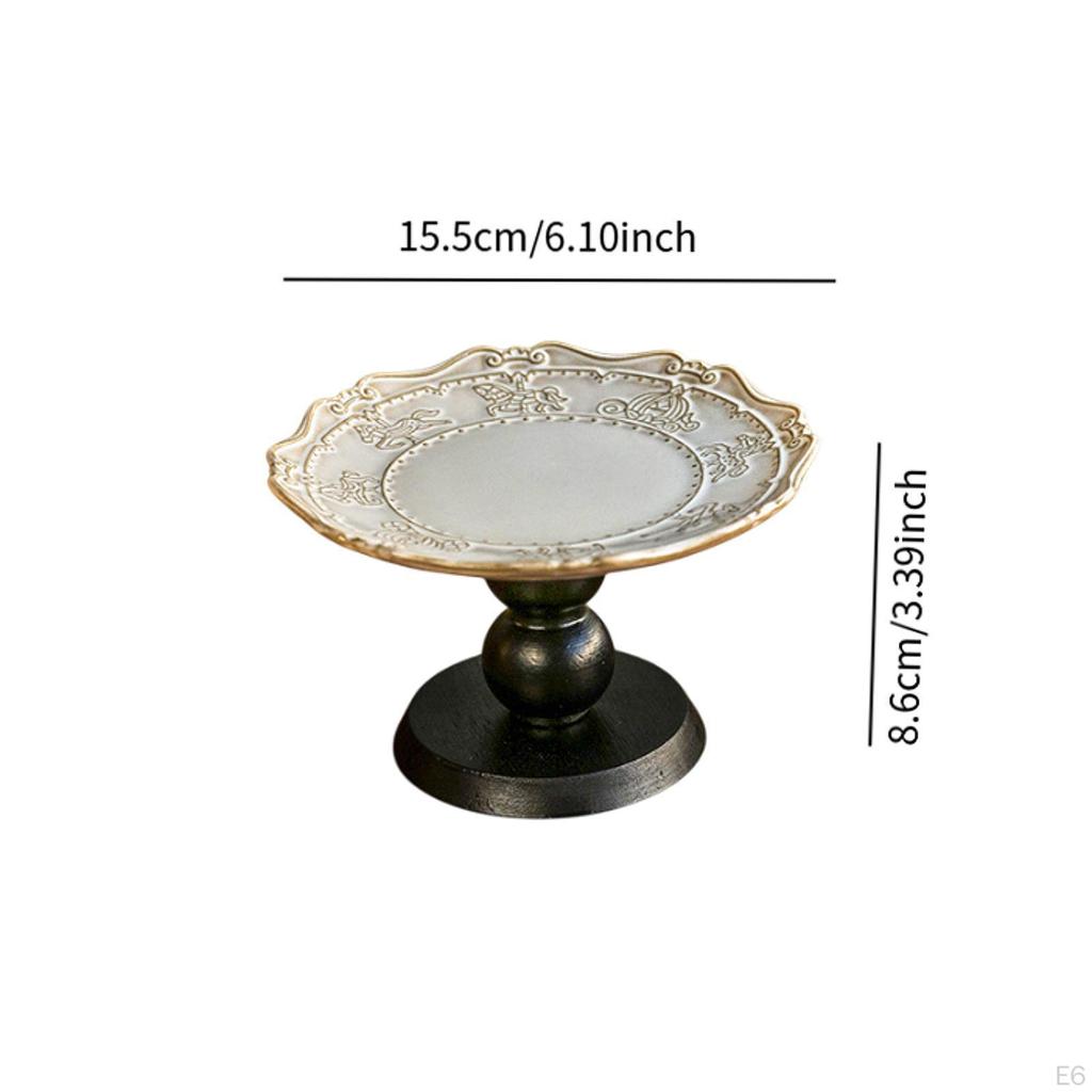 Dekorativní podnos na ovoce na podstavci, úložný prostor na dorty, velkokapacitní stojan na dezerty pro stolování