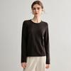 Yangzi Zhang Women's Versatile Fine Knit Wool Sweater - Loose Fit, Round Neck, Long Sleeve