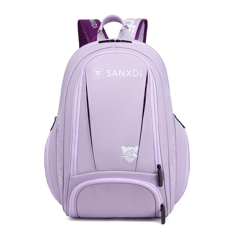 SANXDI Tennis & Badminton Backpack with Shoe Compartment - Unisex, Large Capacity Racket Bag 40L-50L