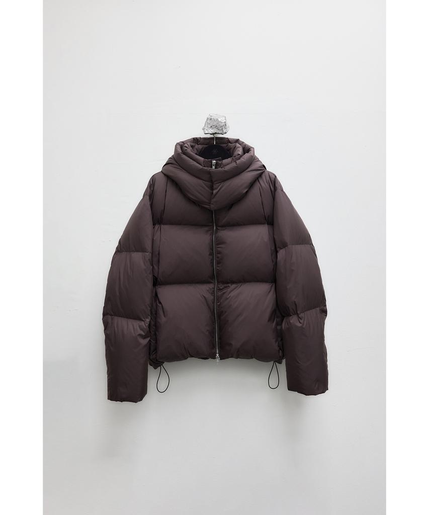 Youth Cropped Down Jacket - Burgundy