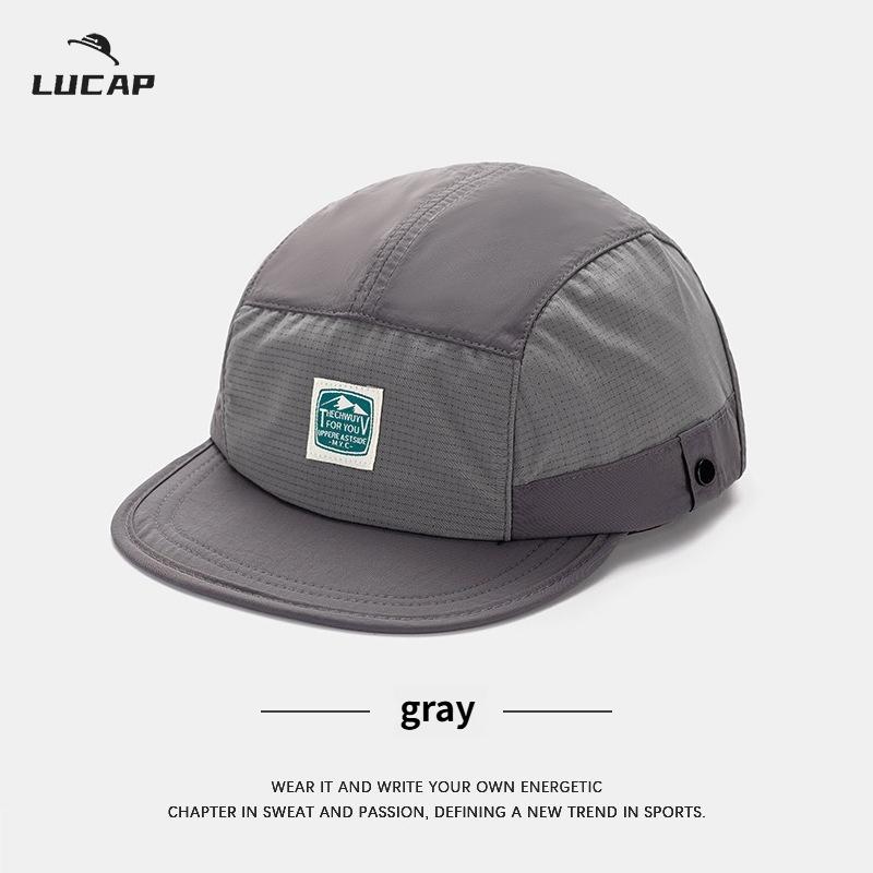 1Pc Retro 5-Panel Splicing Baseball Cap For Men And Women Summer Thin Breathable Sunscreen Sunshade Hiphop Patch Quickdrying Hat