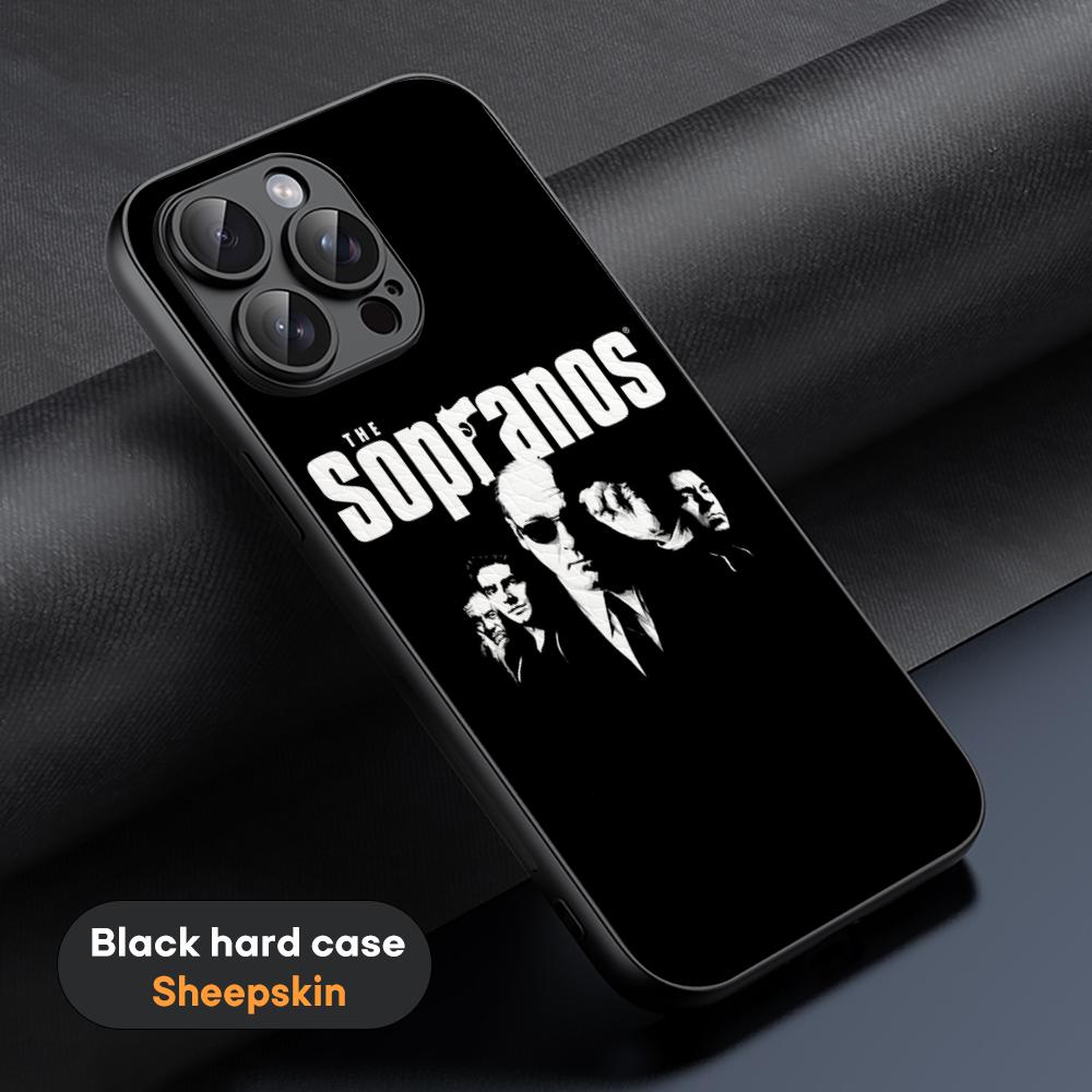 The Sopranos  Classic Movie Poster Phone Case For iPhone 16 15 14 13 12 11 Plus Pro Max Limited Black Hard Case Sheepskin