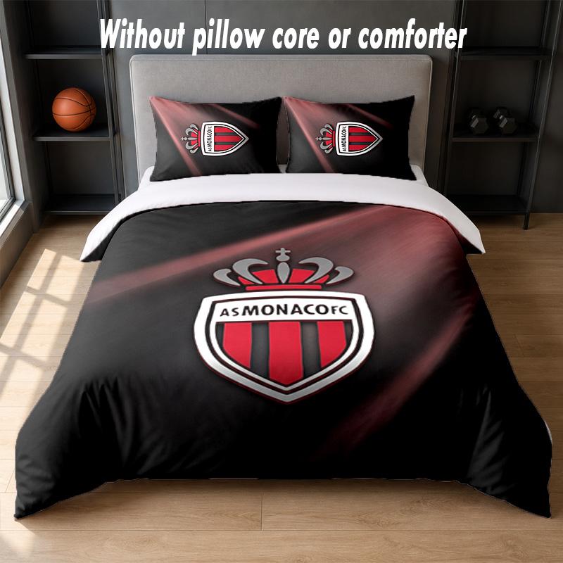 Monaco FC Design Bed Bedding Set 1 Duvet Cover + 2 Pillowcases Soft Breathable Household Bed Linens
