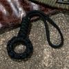 Handmade Multifunction 7-core Umbrella Rope Weaving Keychain Lanyard Paracord Rope Knitting  Anti-lost Ring Buckle Car Keyring