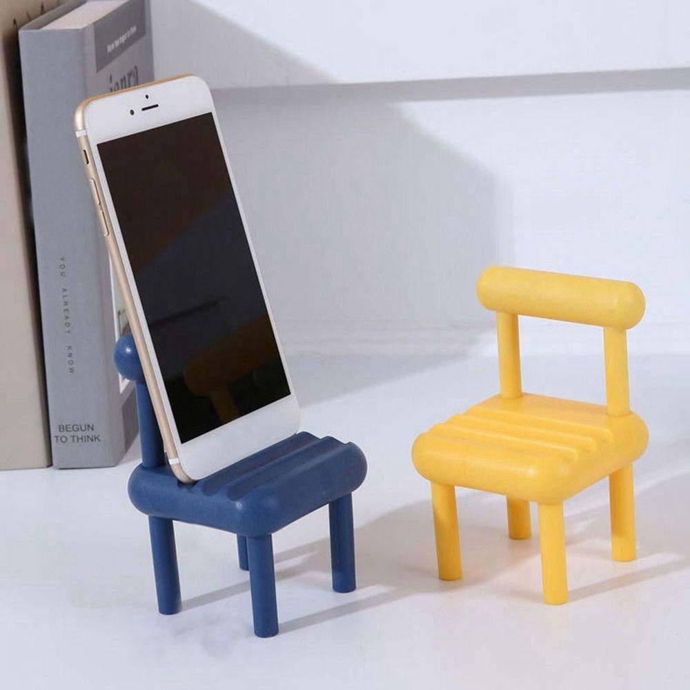 Plastic Mobile Phone Holder New Creative Multifunctional Cell Phone Bracket Cute Adjustable Chair Phone Stand Mobile Phone