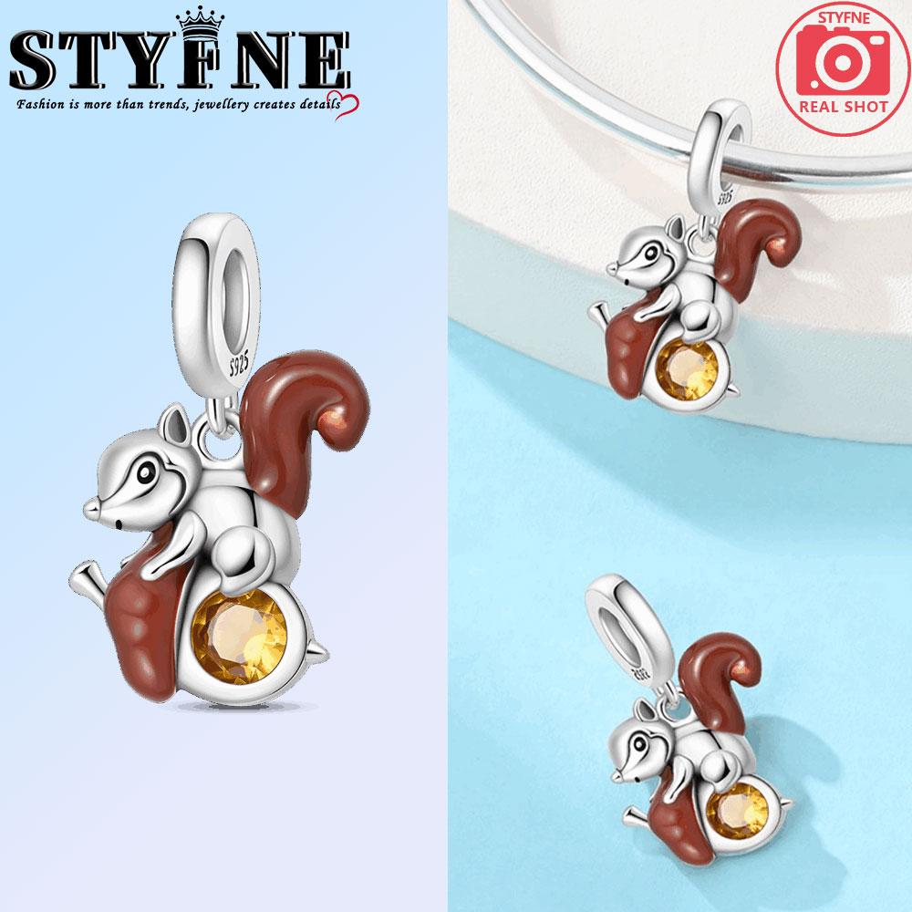 New Original 100% Copper Autumn Beaded Rose Romantic Wedding Charms Fit Women'S Bracelet Diy Jewelry Making