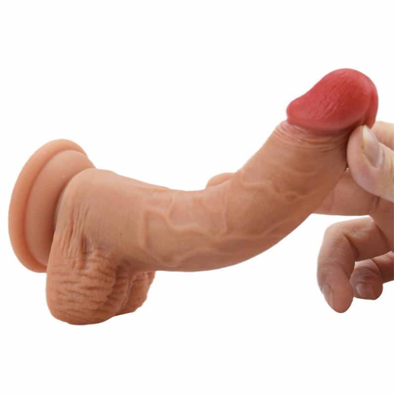 Liquid Silicone Soft Simulation Penis Wearable Pants Suction Cup for Men and Women Manual Dildo Masturbation Sex Tool