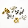S925 Sterling Silver Round Beads DIY Bracelet Necklace Cord End Crimp Clasps