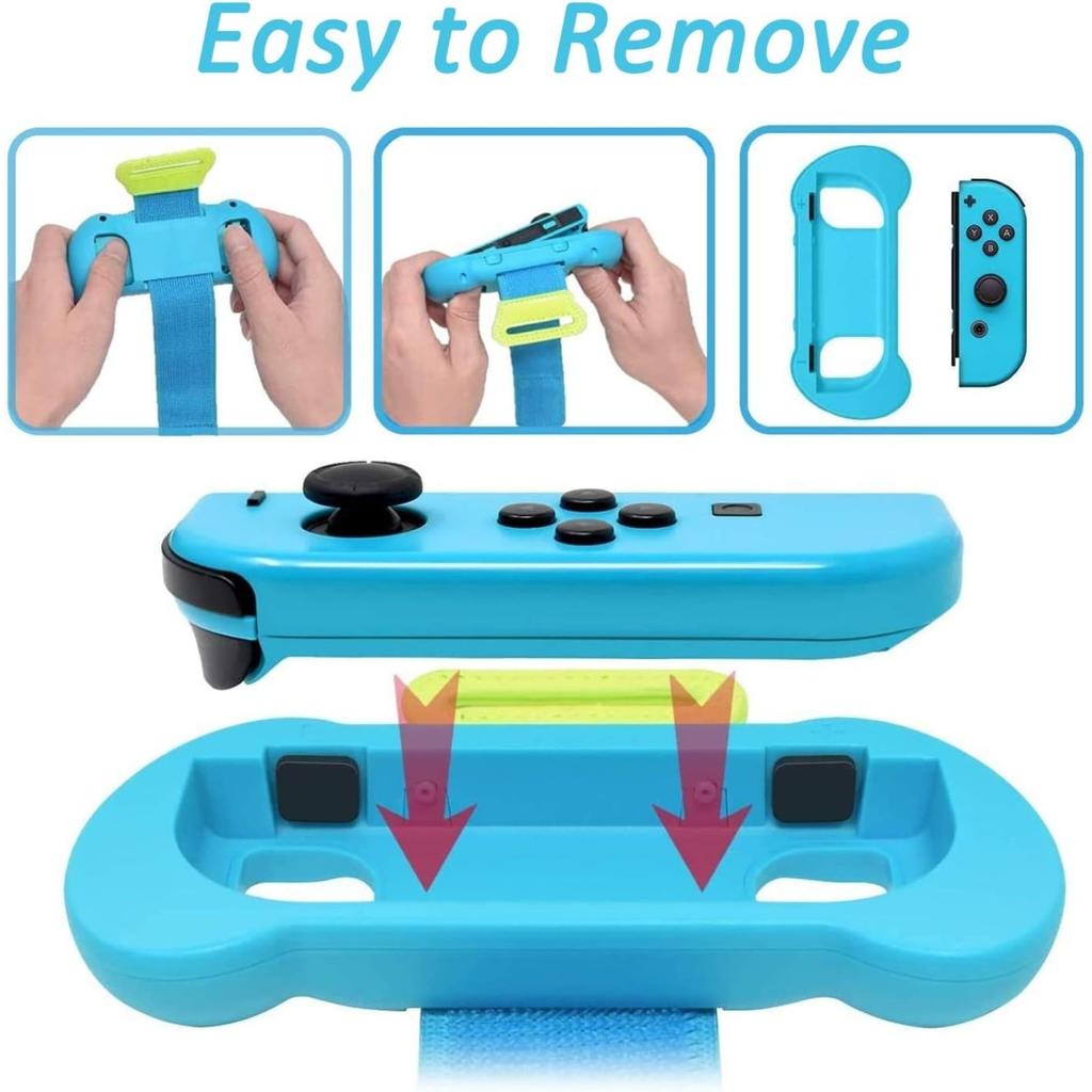 Game Wrist Bands for Nintendo Switch Controller Game Just Dance 2020/2019, Joy-Cons Left and Right  Adjustable Elastic Wrist Bands Cuff Two Size