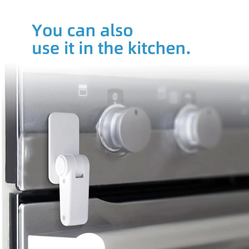 2PCS Child Oven Lock Protection Locking Cabinet Cupboard Drawers Refrigerator Doors ABS Anti-Opening Handle Lock Door Lock