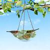 1 Stück Einfacher aufhängbarer Vogelfutterspender/Vogelschale/Vogeltränke - Langlebiger Kunststoff, für Papageien und Kolibris, Dekorative Vogel-Futterstation, Einfach aufzuhängen