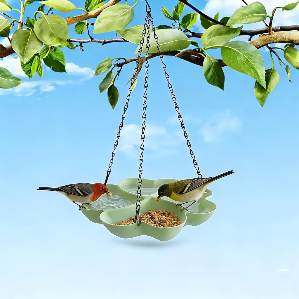 1 Stück Einfacher aufhängbarer Vogelfutterspender/Vogelschale/Vogeltränke - Langlebiger Kunststoff, für Papageien und Kolibris, Dekorative Vogel-Futterstation, Einfach aufzuhängen