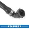 Engine Radiator Hose No.17127576368 Coolant Cooler Pipe Hose for BMW X6 3.0L 2008-2019 Rubber Black
