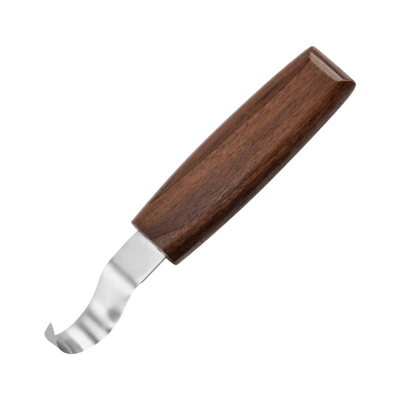 Wood Carving Knife Set with Square Handle - Includes Spooning, Chisel, Utility, and Detail Knives for Handmade Woodcraft.