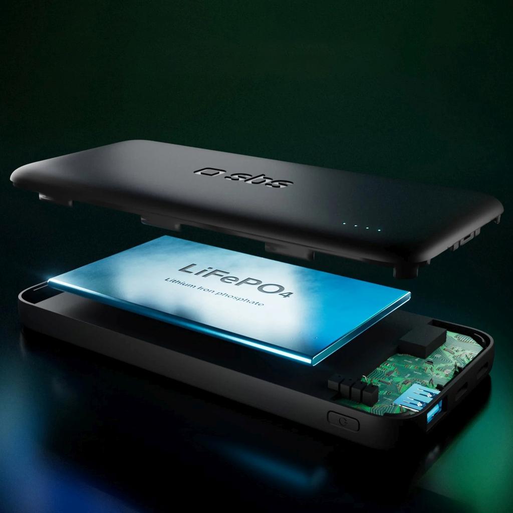 Powerbank 10000mAh 10W USB-A USB-C Infinity LiFePo4 - black
