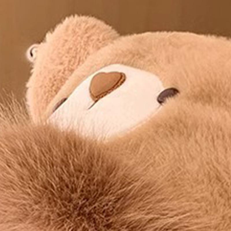 Winter Cartoon Bear Plush Hat Women Cute Warm Ear Protection All-Match Furry Lei Feng Hat