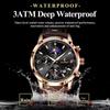 POEDAGAR Luxury Sports Watch for Men Waterproof Luminous Date Chronograph Wristwatch Leather Quartz Watches Reloj