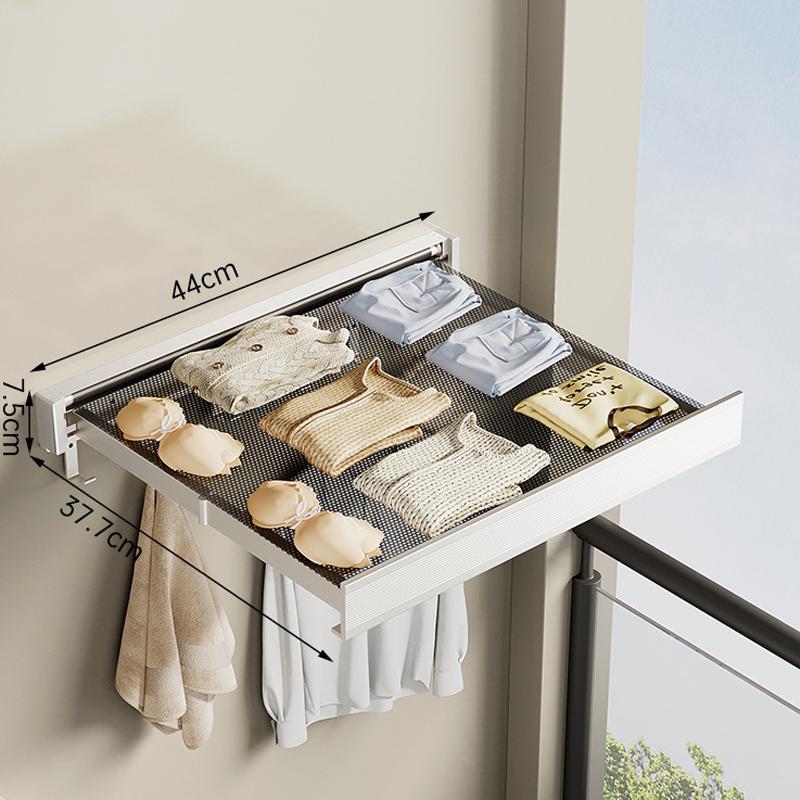 

Складная вешалка для одежды, настенная, не оставляющая следов, сушилка для белья с крючками, экономящая место, сушилка для белья на балконе