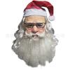 Santa Claus headgear, Christmas hat, white beard, old man mask, white-haired wizard costume for parties