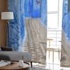 CHEFCHAOUEN MAROKKO Tüll Durchsichtige Vorhänge für Wohnzimmer Schlafzimmer Küche Voile Organza Fenster Vorhänge