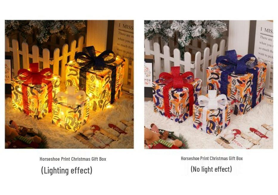 Christmas LED String Lights Gift Set: 3-Piece Decoration for Festive Party Atmosphere