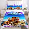 3pcs Earth Ice Age Adventure Printed Bedding Set, Soft and Comfortable Quilt Cover for Bedroom, Guest Room (1 Duvet Cover + 2 Pillowcases, P