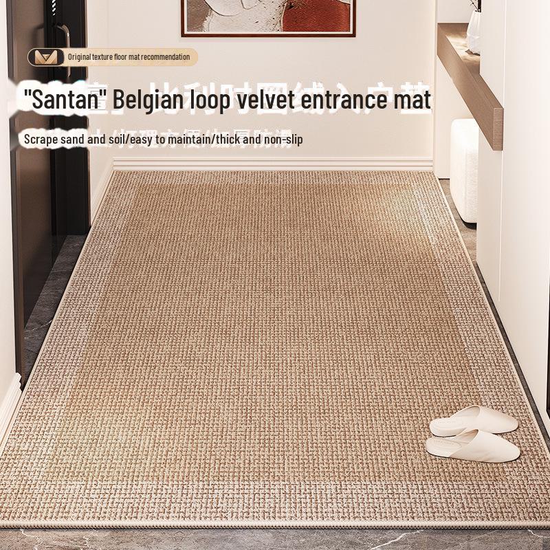 Non-slip, dirt-resistant solid color sisal-look entrance mat—durable and easy-care for your porch.
