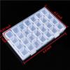 ABS Crystal Embroidery Storage Box Rectangular 28 Grid Adjustable Detachable Salon Manicure Rivet Container Case