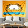 Garfield Print Tapestry, Backdrop, Easy Setup, Ideal for Bedroom, Office & Living Room, with Aesthetic Wall Hanging Decor.