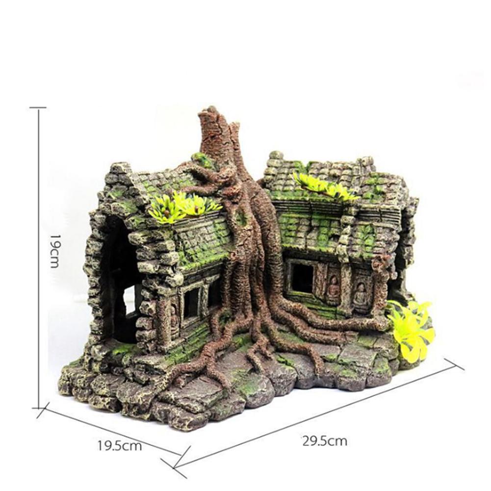 Artificial Tree House Ornaments Resin Crafts Pet Supplies Aquarium Fish Tank Beautification Decoration Accessories