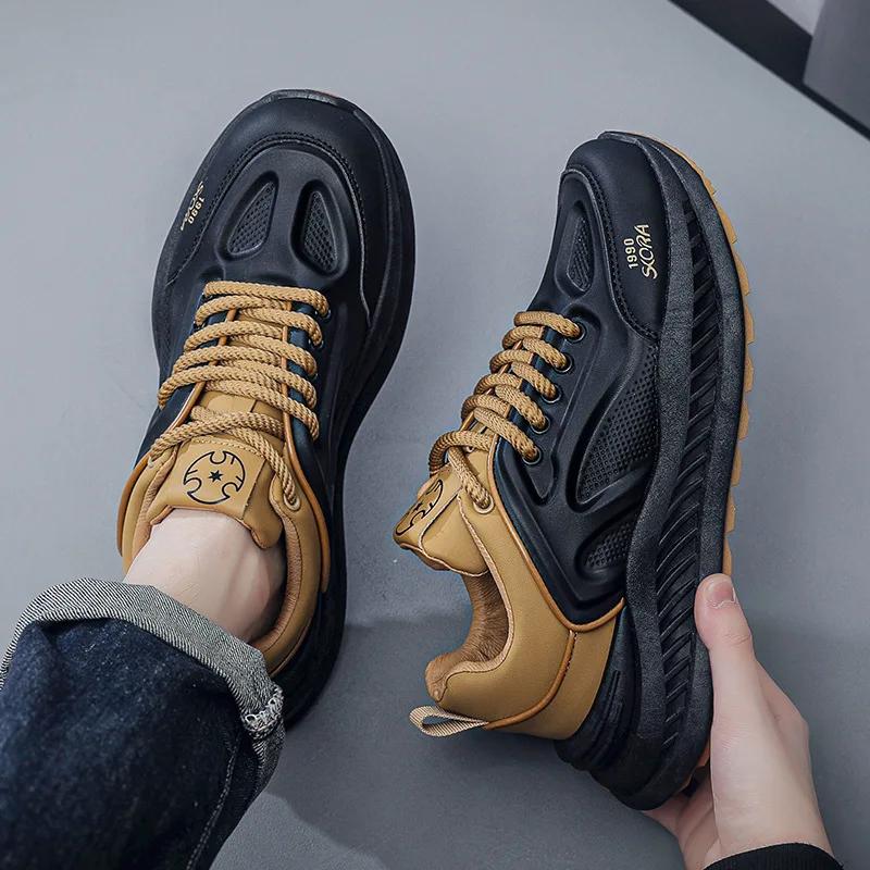Men's Sneakers Casual Sports Shoes Men Autumn Fashion Lightweight Breathable Shoes Men Thick Sole Running Shoe Zapatillas Mujer