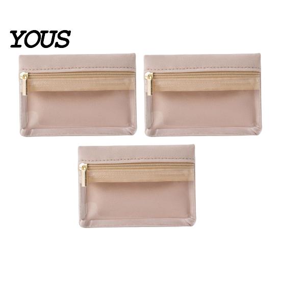 Daily Jewelry Storage Portable Bag, Flannel Organizer Case with Transparent Window And Travel Roll Smooth Zipper, Compact Necklace Holder for Commute