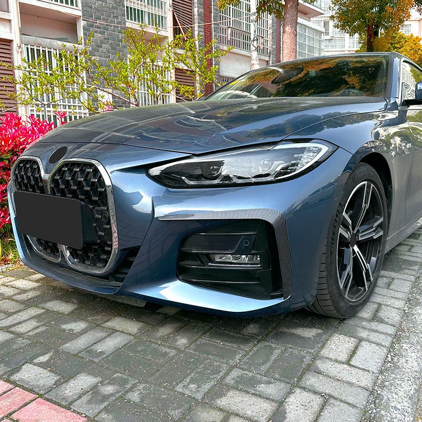 Für BMW 4er G22 G23 G26 M Sport 2020 2021 2022 2023 Frontstoßstange Splitter Nebelscheinwerfergrill Spoilerabdeckung Lüftungsöffnung Windmesser