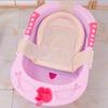 Baby-Badetuch-Stand Netz Rosa, Weiches Airnetz, 7,5x35x66cm